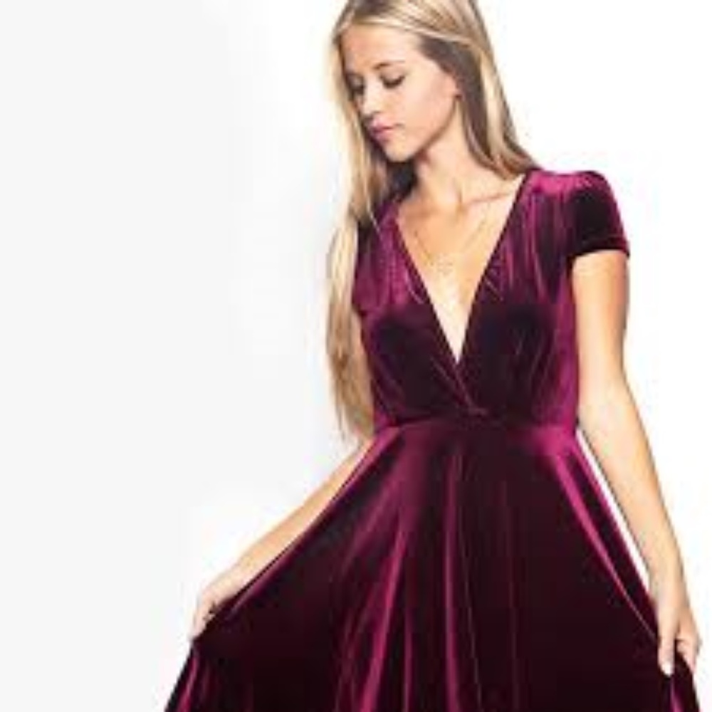 Velvet coctail dress